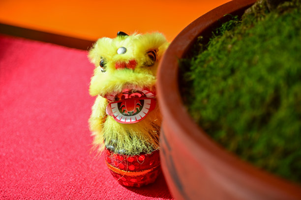 中国传统舞狮玩具装饰品图片下载