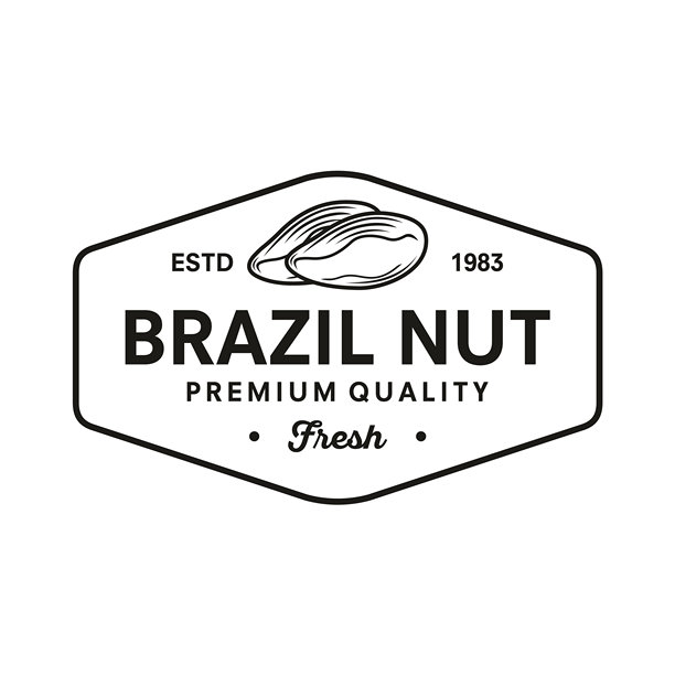 复古坚果标志模板矢量设计图片下载