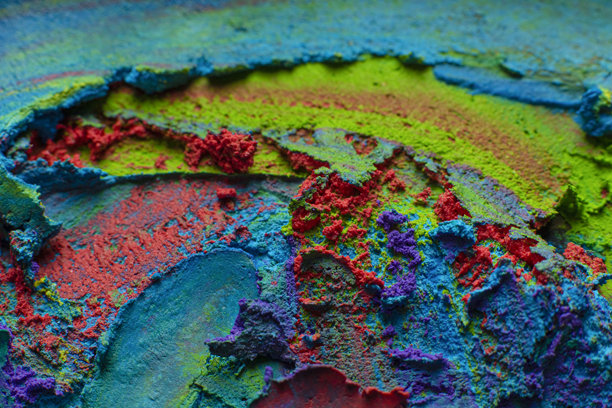 抽象艺术中的不同颜色。美丽的装饰艺术图片下载