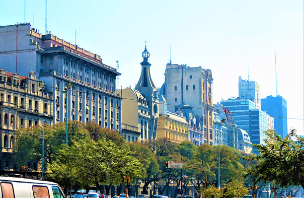 布宜诺斯艾利斯城市风光。阿根廷的首都。图片下载