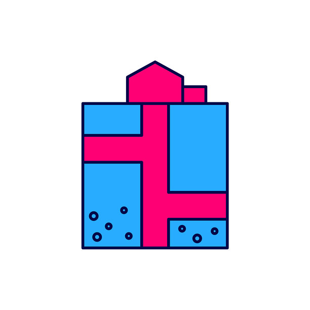 矿井入口图标，白色背景上的轮廓填充设计图片下载