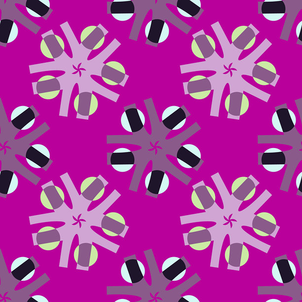 抽象元素的无缝矢量图案。图片下载