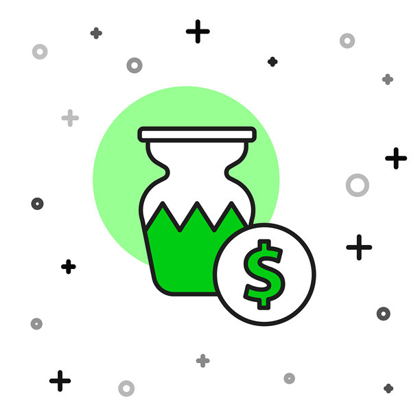 拍卖古董花瓶图标，背景为白色。拍卖竞标。销售与买家。矢量图。图片下载