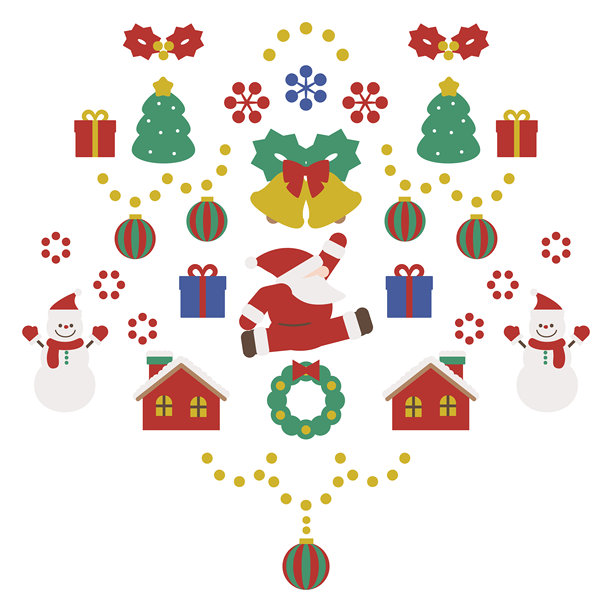 简单可爱的圣诞插图素材图片下载