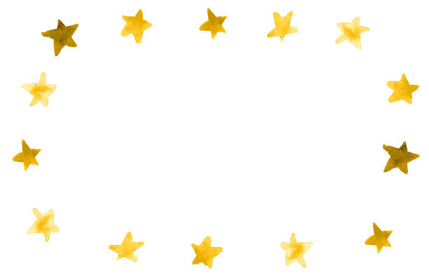 星形水彩插画艺术背景图片下载