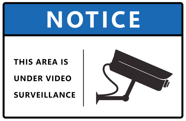 视频监控告示牌图片下载