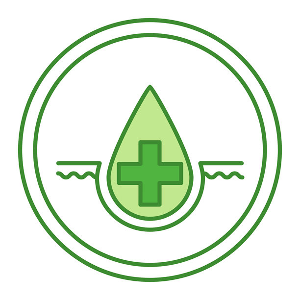 绿色标签营养霜。矢量图标。化妆品包装贴纸。护肤概念图片下载