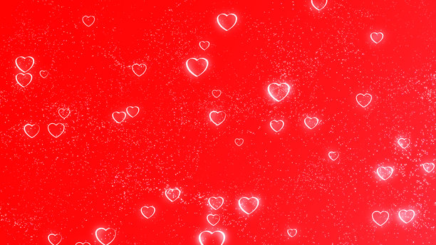 情人节抽象红色爱心背景图片下载