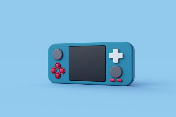 3D渲染：掌上游戏机概念图片下载