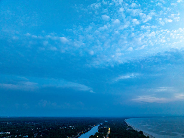 安大略省加拿大瓦萨加海滩的鸟瞰图图片下载