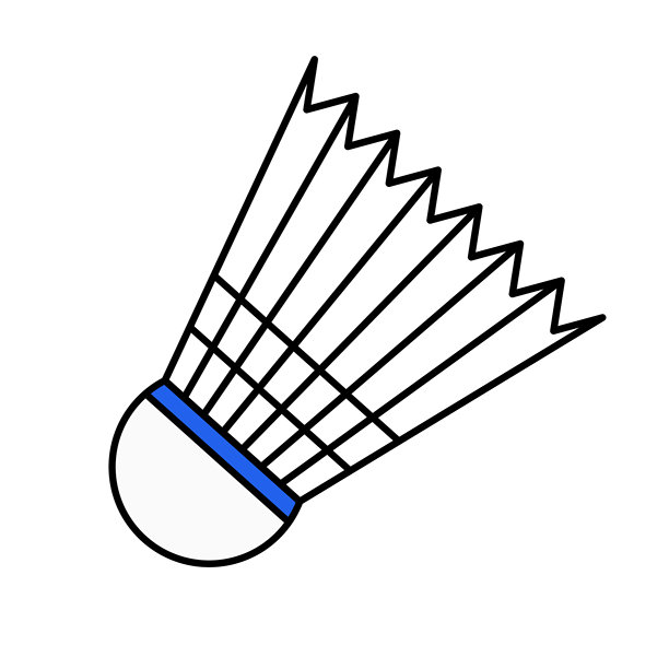 羽毛球图标。羽毛球鸟图标。矢量。图片下载