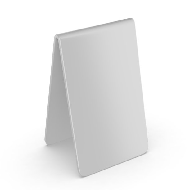 空白二维码支架 3D 插图。图片下载