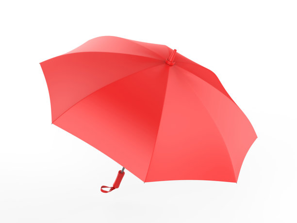 用于品牌推广和广告的空白伞。图片下载