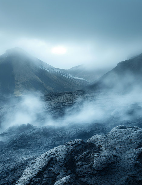 美丽的山景照片，山脉壁纸，日落时的美丽风景。雪山壁纸图片下载