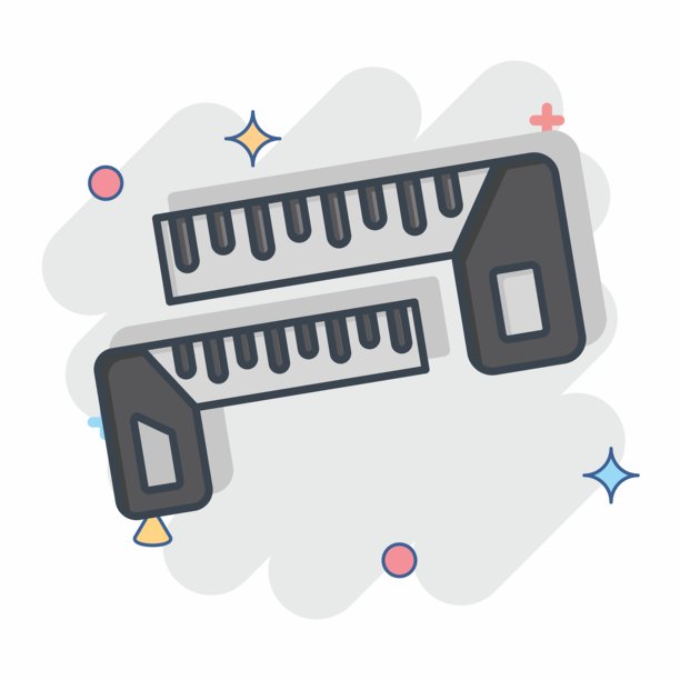 图标卡朋特广场。与测量符号有关。漫画风格。简单的说明图片下载