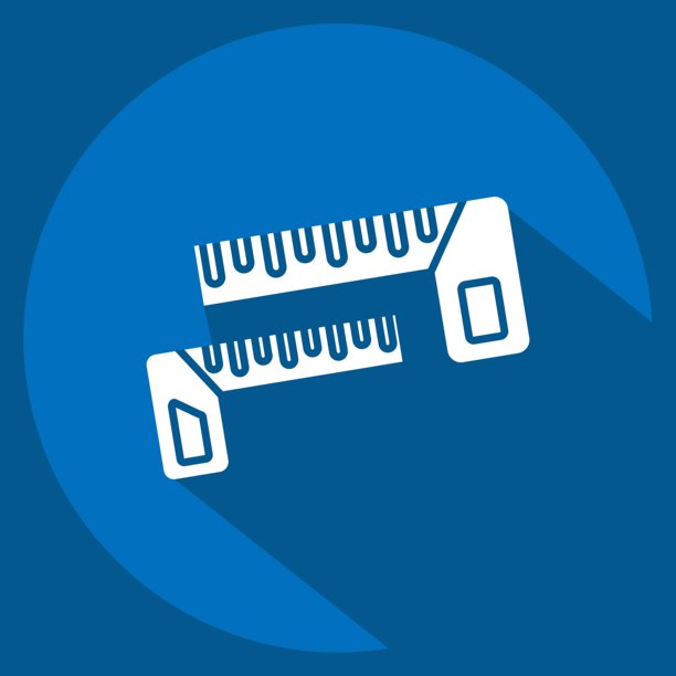 图标卡朋特广场。与测量符号有关。长影式。简单的说明图片下载