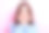 特写照片：年轻迷人的女孩露出灿烂的笑容，穿着蓝色针织毛衣，双手托着脸颊，望向你，背景为粉色。图片下载