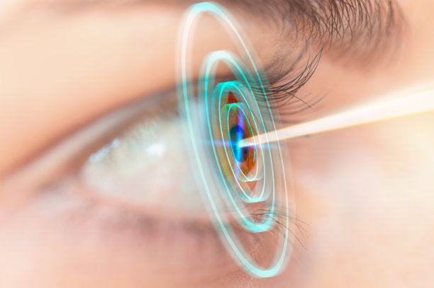 眼睛特写与视力测试图片下载