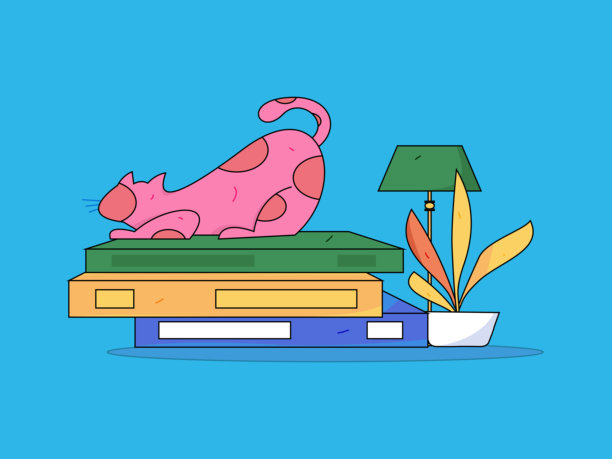 室内角色场景平面矢量概念操作手绘插图图片下载