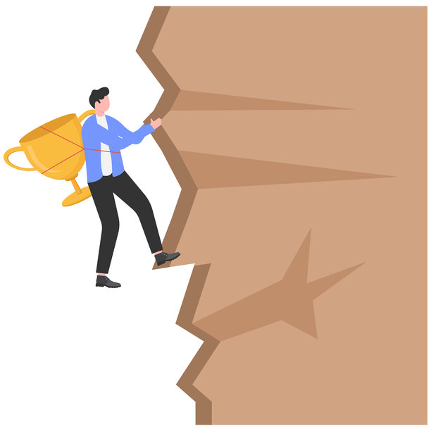 勇敢的商人，决心战胜困难，走向成功图片下载