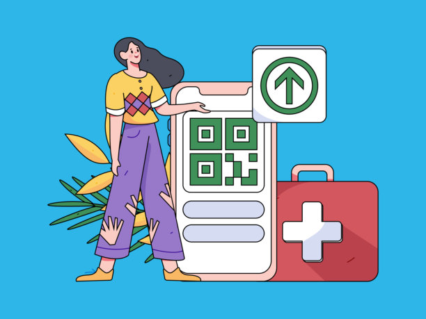 医务人员抗击疫情的扁平矢量概念手绘插图图片下载