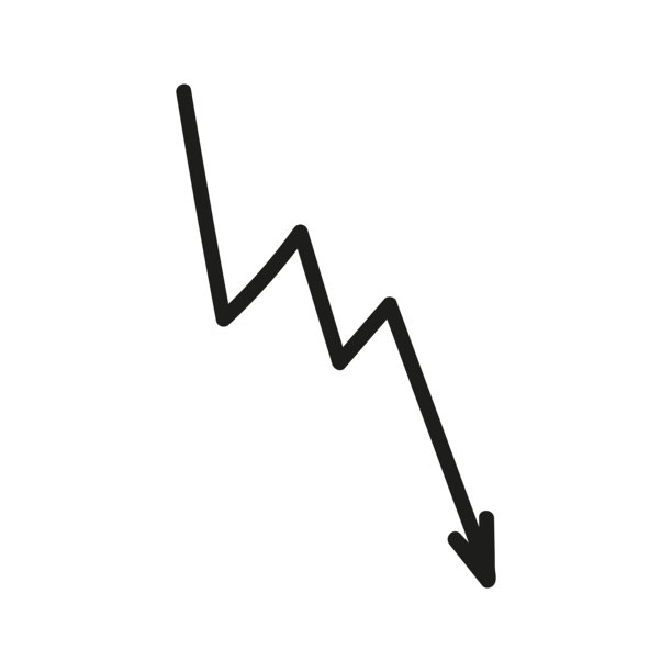 闪电形状的角度箭头涂鸦。手绘元素用于导航和演示。图片下载