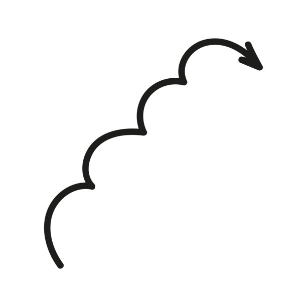 涂鸦箭头插图。手绘元素用于导航和演示。图片下载