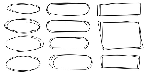 可爱的手绘涂鸦边框图片下载
