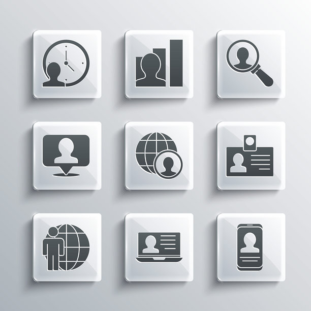 笔记本电脑、简历与人才招聘矢量素材图片下载