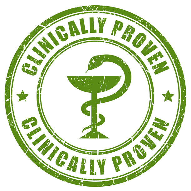 临床验证的绿色橡胶印章图片下载