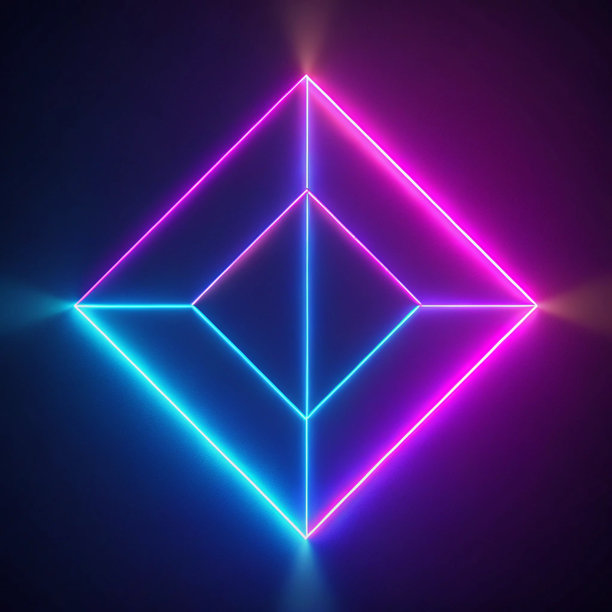 霓虹抽象形状艺术图片下载