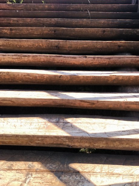 木制楼梯垂直彩色照片图片下载