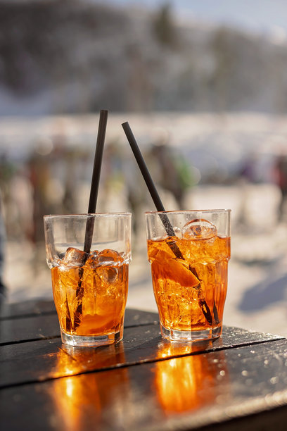 穿着冬季服装的快乐家庭，儿童和成年人在滑雪度假，滑雪，冬季图片下载