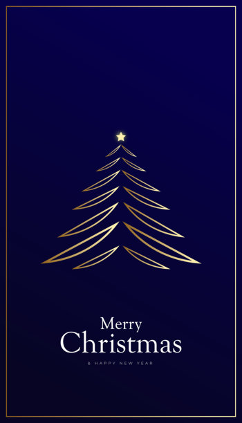 奢华的圣诞树图片下载