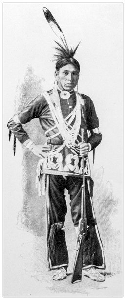 北美原住民，猫头鹰，奥马哈古董图片图片下载