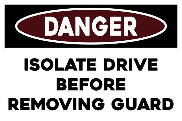 在移除保护警告标志之前，请先隔离驱动器。图片下载