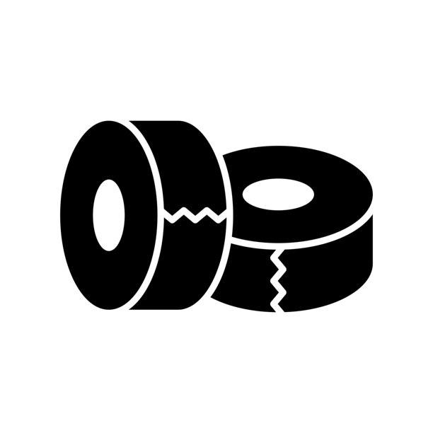 电工胶带图标矢量设计模板，简单而干净图片下载