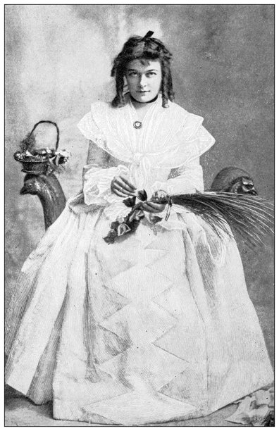 古董图像：表演，维维安·汤森，《村庄邮政局长》图片下载