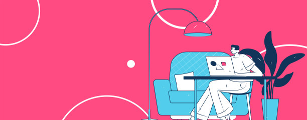 室内角色场景扁平矢量概念手绘插图图片下载