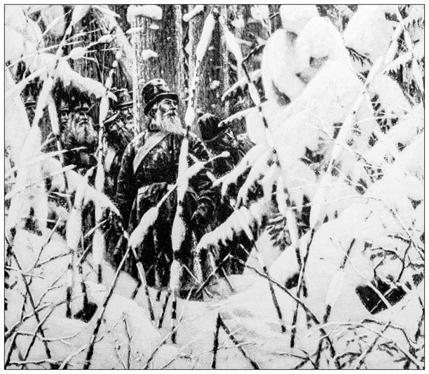 维列夏金笔下的拿破仑在莫斯科，谢苗的防御古董图片图片下载