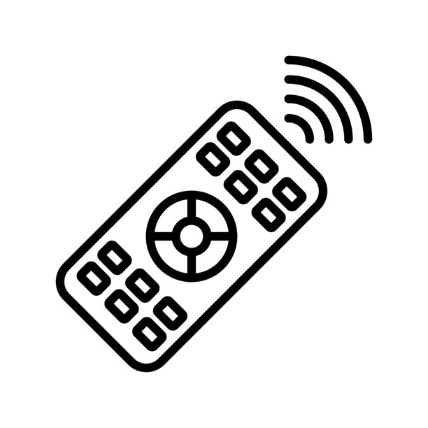 遥控器图标矢量设计模板，简单而干净图片下载