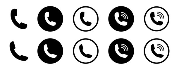 电话图标。电话符号。矢量插图图片下载