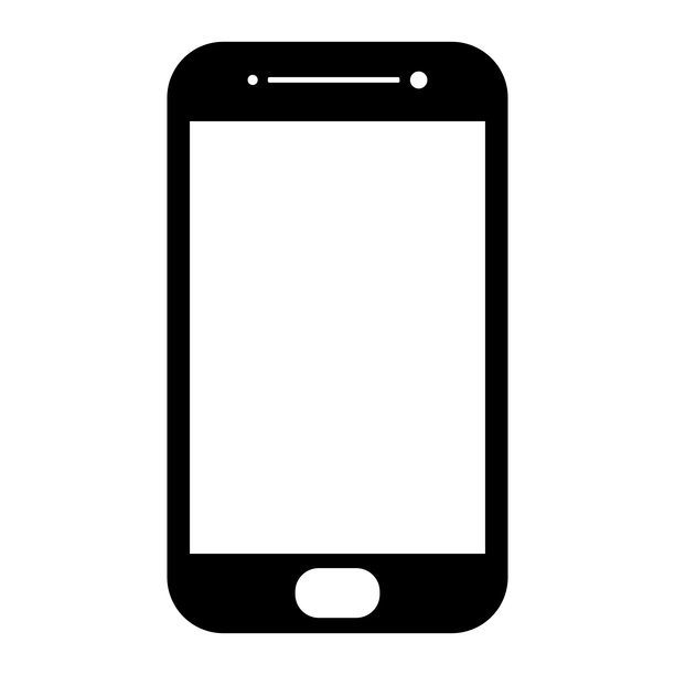 手机智能手机图标矢量插图图片下载