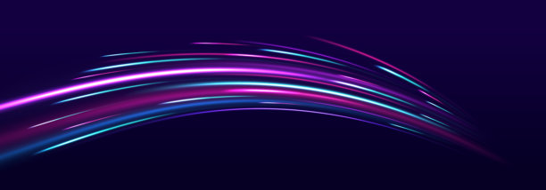 黑色背景下的光速矢量图。图片下载