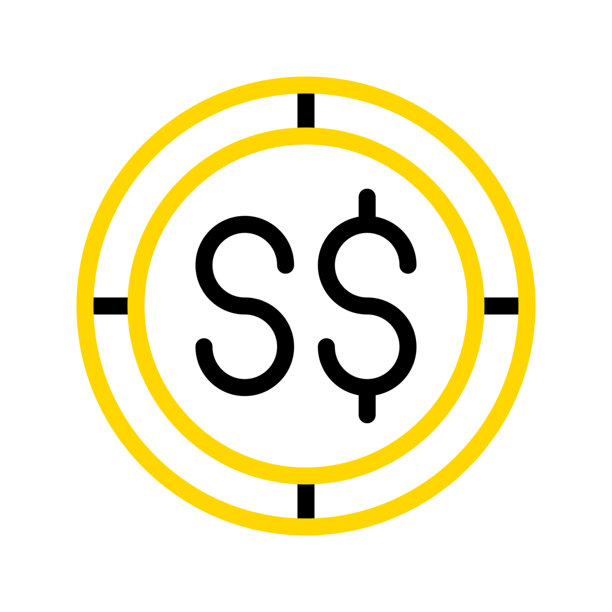 新加坡元货币图标。现代色彩轮廓风格的金融硬币符号。可编辑的线条插图。图片下载