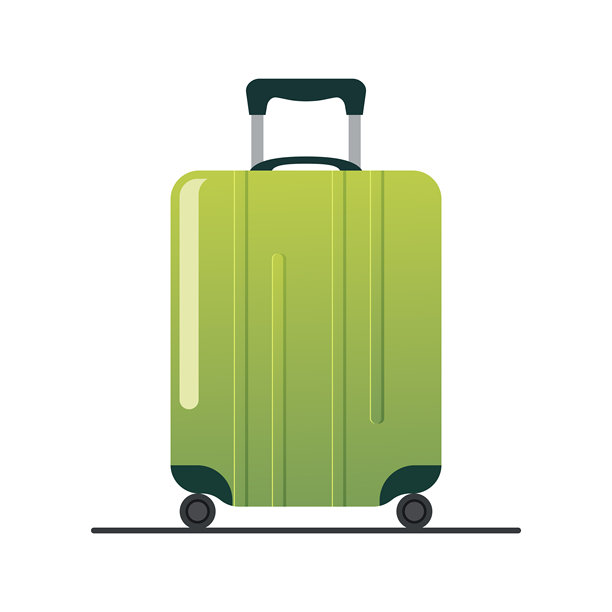 绿色旅行包图片下载