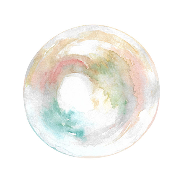 母贝珍珠采用水彩手工绘制。河流或海洋中的珍珠在贝壳中形成，呈圆形，表面具有彩虹般的光泽。圆形的宝石呈现出彩虹色，可以用于珠宝、项链、耳环、手链、吊坠和戒指。图片下载