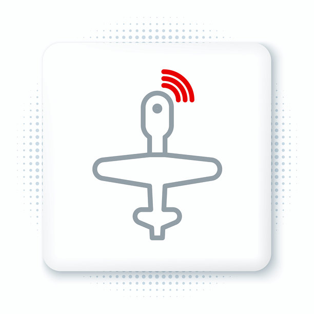 无人机图标线性图案背景矢量素材图片下载