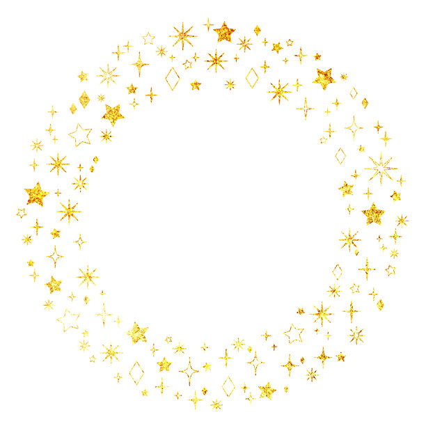 可爱的闪亮星星框架图片下载