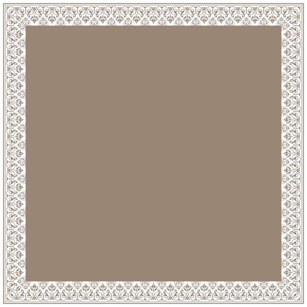 维多利亚风格的金色复古图案，呈方框形状。设计用的华丽元素。用于婚礼请柬和贺卡的装饰性图案。传统希腊装饰。欧洲装饰。图片下载